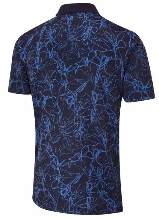 PING Orlando polo da uomo, blu navy/bright cobalt