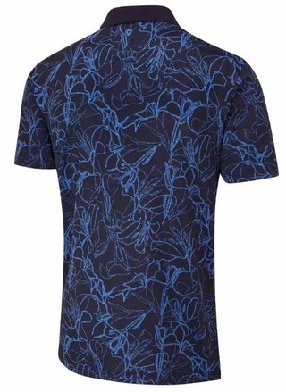 PING Orlando polo da uomo, blu navy/bright cobalt