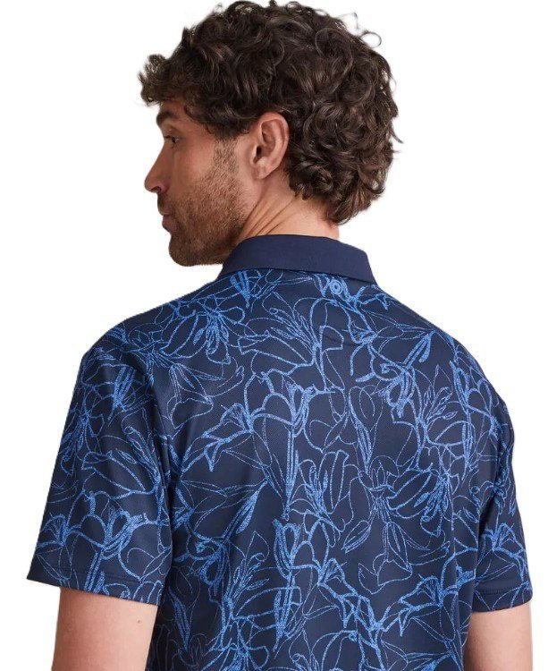 PING Orlando polo da uomo, blu navy/bright cobalt