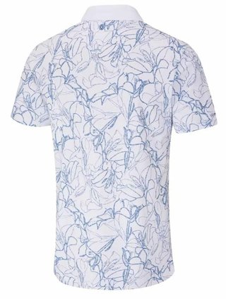 PING Orlando polo da uomo, bianco/stellar