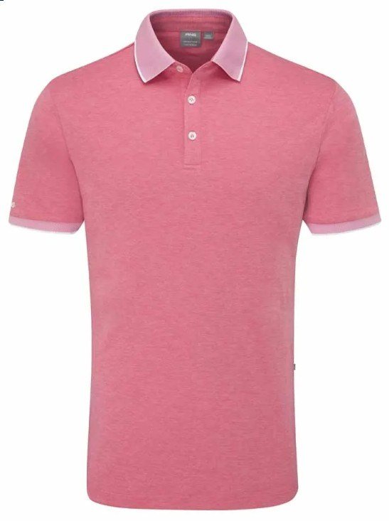 PING Gideon polo uomo, rhapsody pink marl