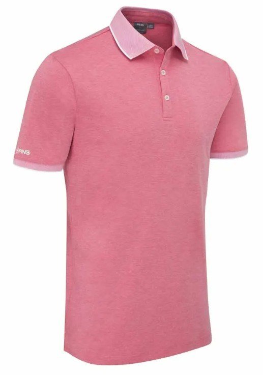 PING Gideon polo uomo, rhapsody pink marl