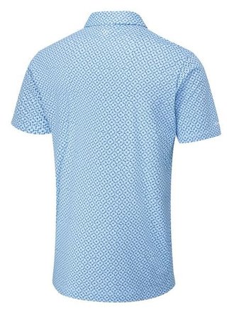 PING Ephron Printed polo da uomo, baltic sea multi