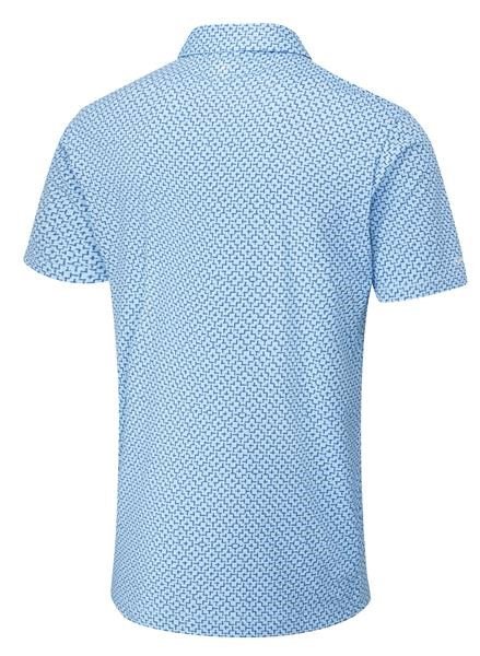 PING Ephron Printed polo da uomo, baltic sea multi