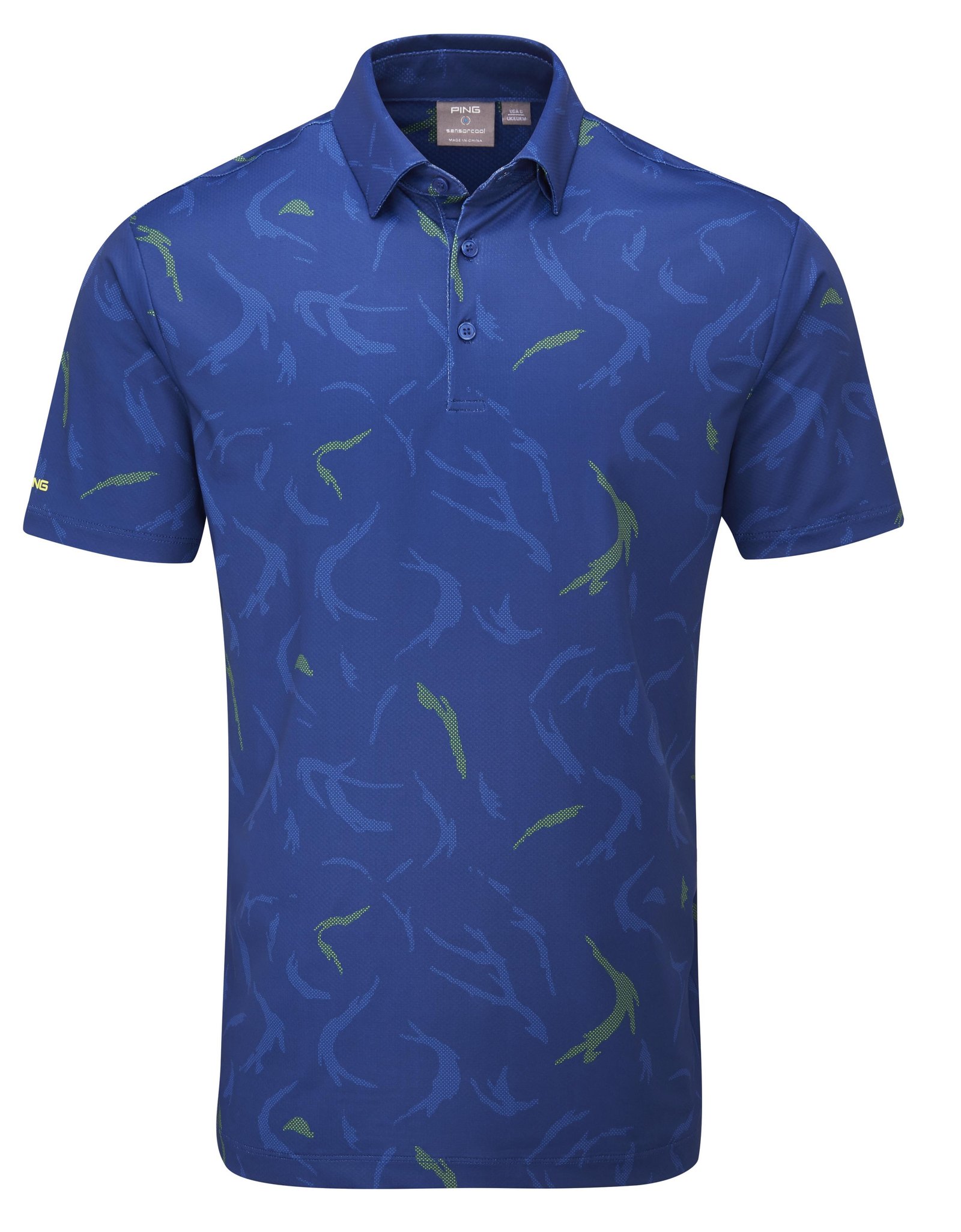 PING Ephron Printed polo da uomo, inky multi