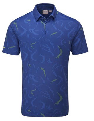 PING Ephron Printed polo da uomo, inky multi