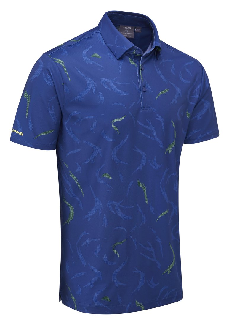 PING Ephron Printed polo da uomo, inky multi