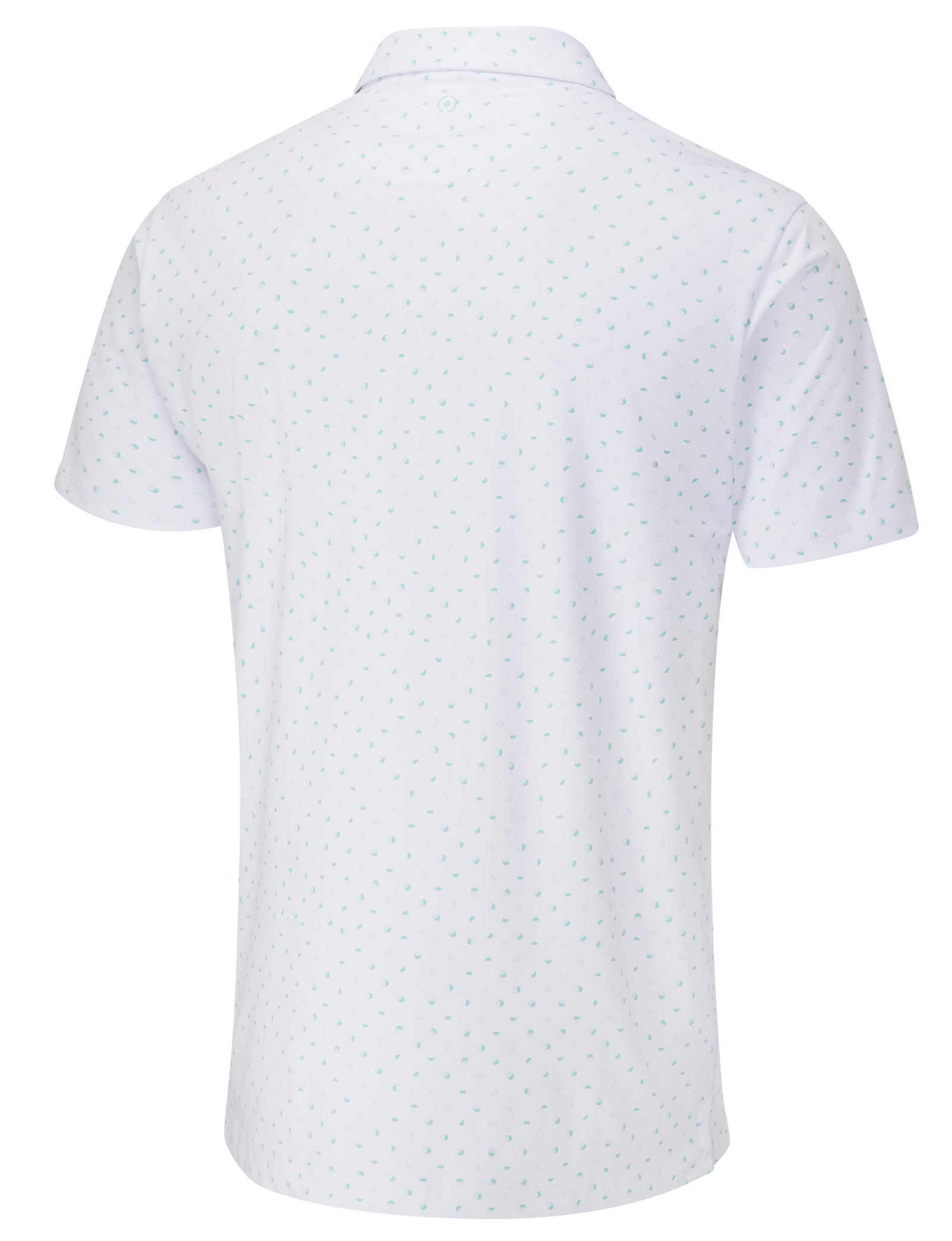 PING Ephron Printed polo da uomo, bianco/green bay multi
