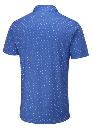 PING Ephron Printed polo da uomo, bright cobalt multi