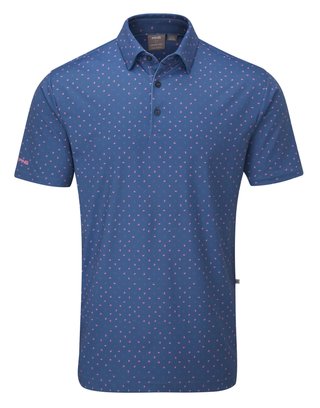 PING Ephron Printed polo da uomo, stellar multi