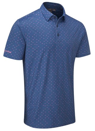 PING Ephron Printed polo da uomo, stellar multi