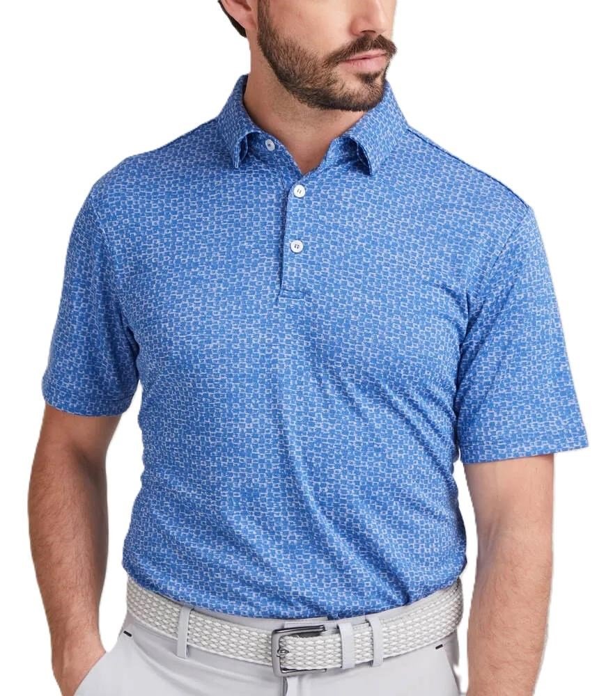 PING Rafe polo da uomo, bright cobalt