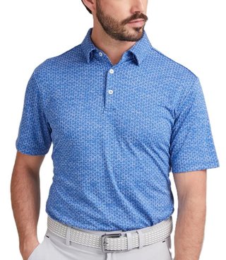 PING Rafe polo da uomo, bright cobalt