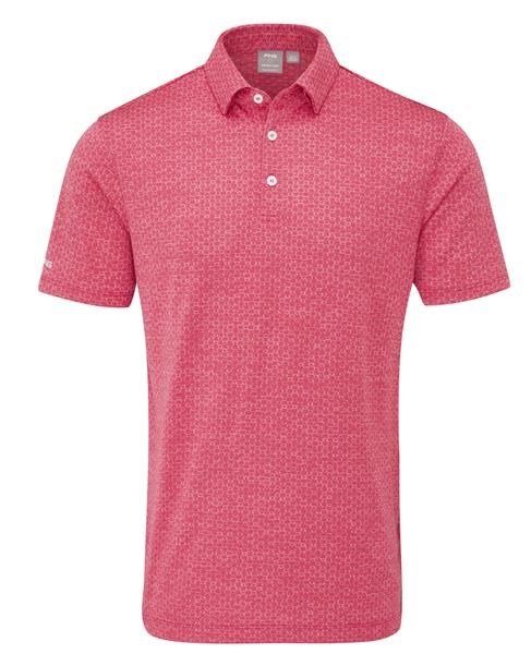 PING Rafe polo da uomo, rhapsody pink