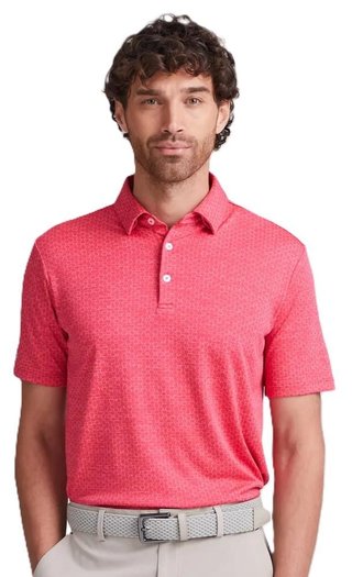 PING Rafe polo da uomo, rhapsody pink
