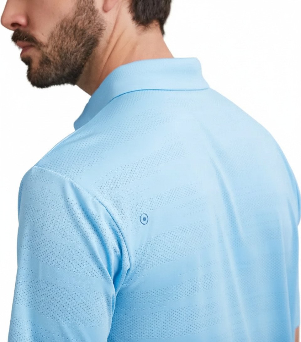 PING Claude Camo Mesh polo da uomo, baltic sea
