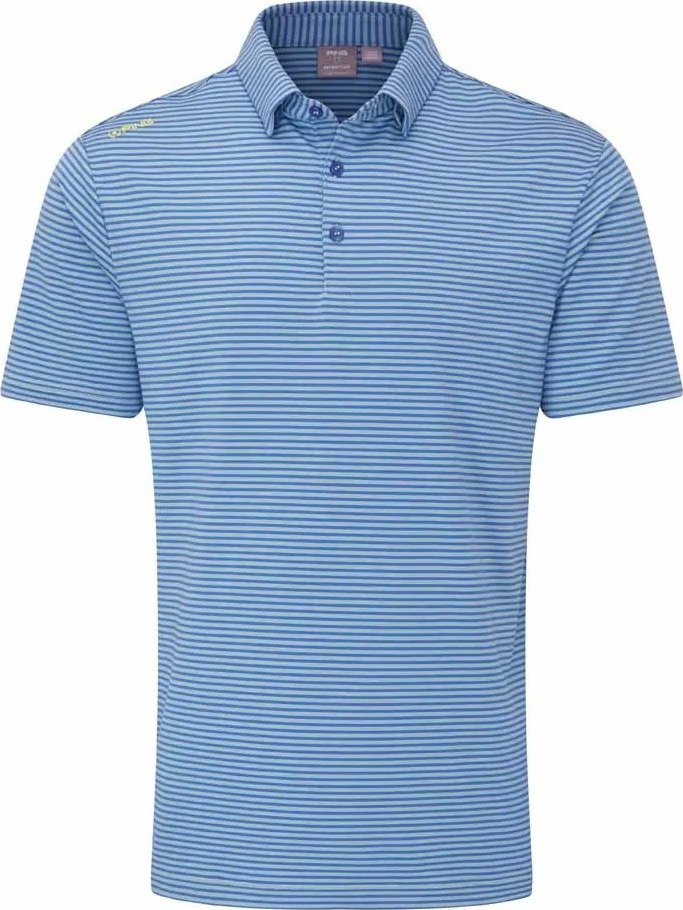PING Langford polo uomo, bright cobalt/white