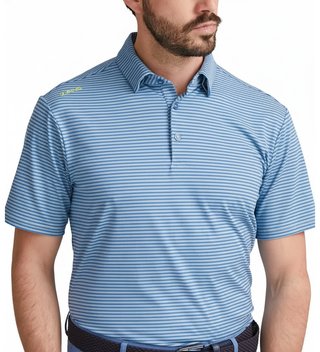 PING Langford polo uomo, bright cobalt/white
