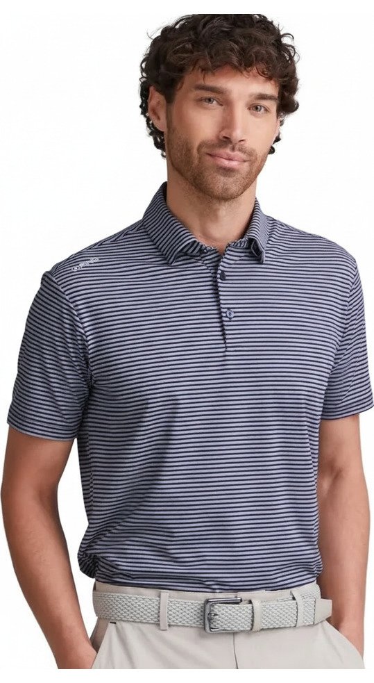 PING Langford polo uomo, navy/white