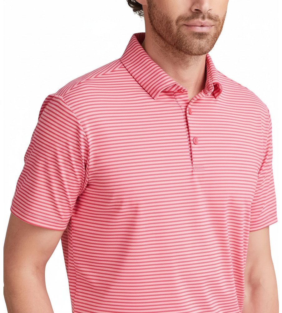 PING Langford polo da uomo, rhapsody/pink white