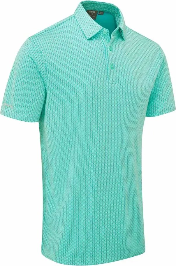 PING Hershel polo uomo, green bay multi
