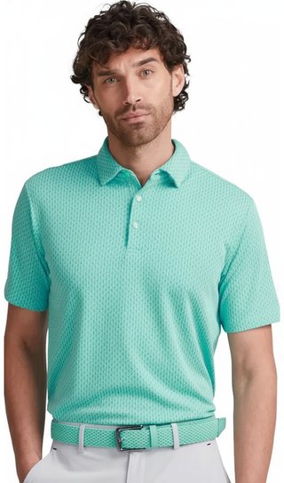 PING Hershel polo uomo, green bay multi