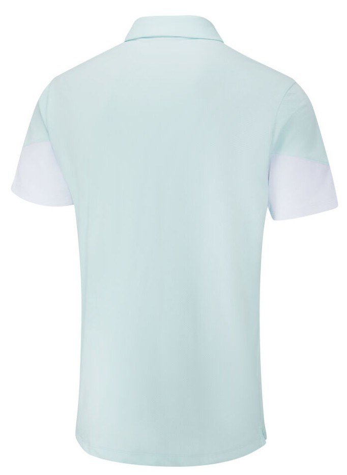 PING Ty polo da uomo, seaspray/bianco