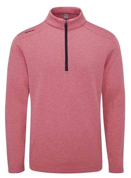 PING Ramsey half zip ribbed fleece pullover da uomo, rhapsody pink marl