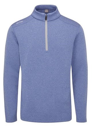 PING Ramsey half zip ribbed fleece pullover da uomo, bright cobalt marl