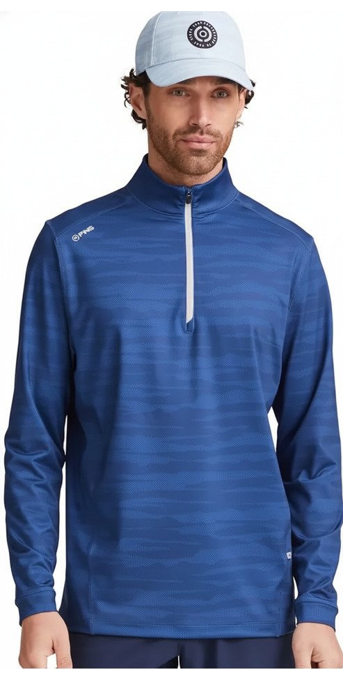 PING Latham Half Zip maglia uomo, inky multi