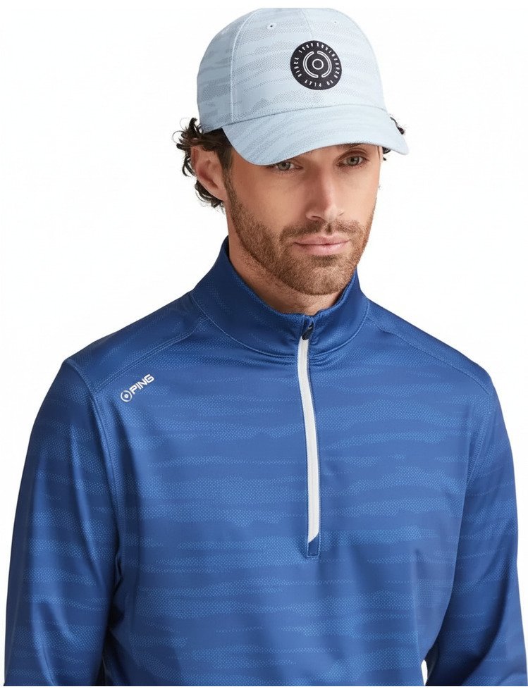 PING Latham Half Zip maglia uomo, inky multi