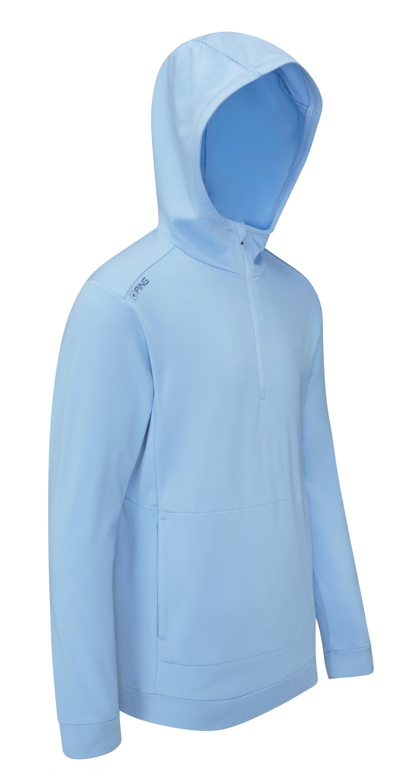 Ping Haldon Hooded Fleece felpa da uomo, baltic sea