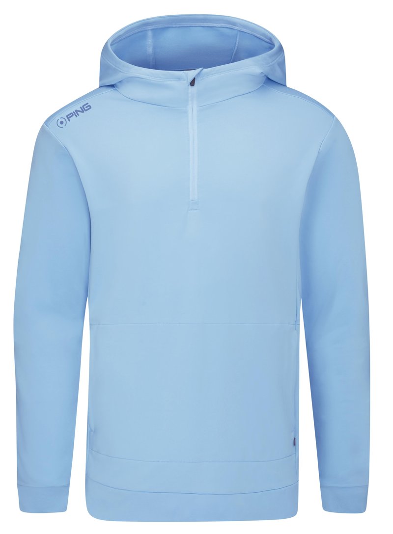 Ping Haldon Hooded Fleece felpa da uomo, baltic sea