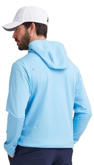 Ping Haldon Hooded Fleece felpa da uomo, baltic sea