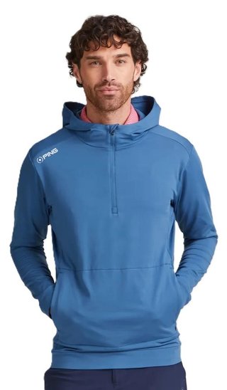 PING Haldon Hooded Fleece felpa da uomo, stellar