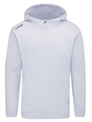 PING Haldon Hooded Fleece felpa da uomo, pearl grey