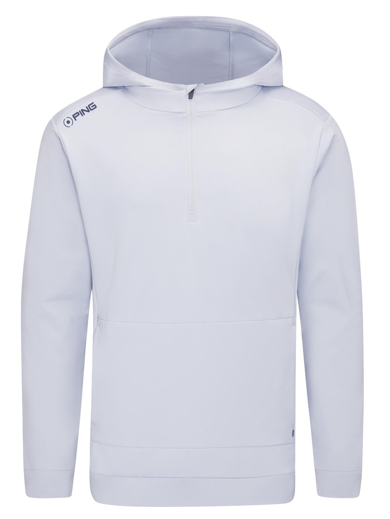 PING Haldon Hooded Fleece felpa da uomo, pearl grey