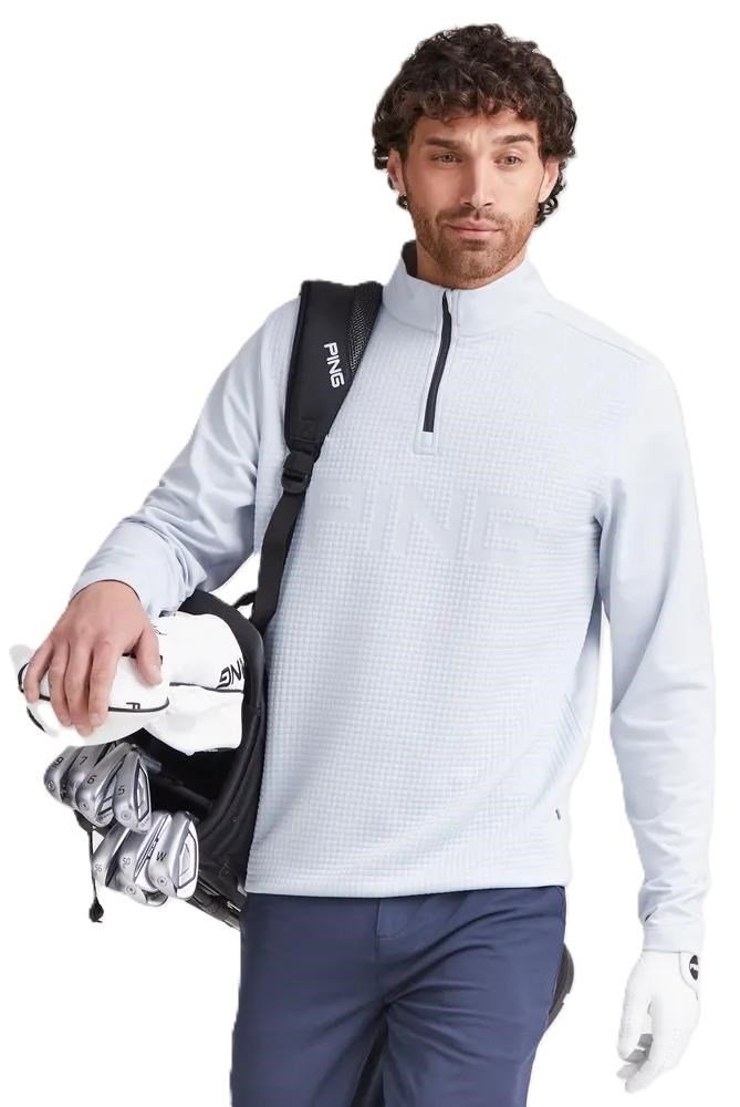 PING Faron felpa uomo, grigio perla