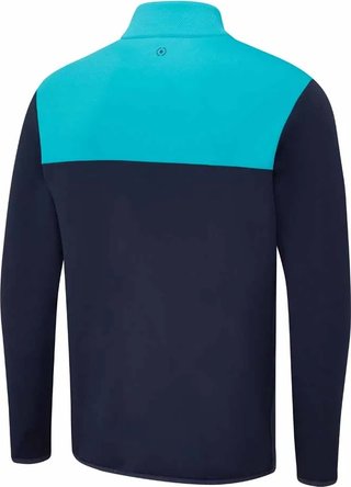 PING Kinver felpa uomo, navy/turchese