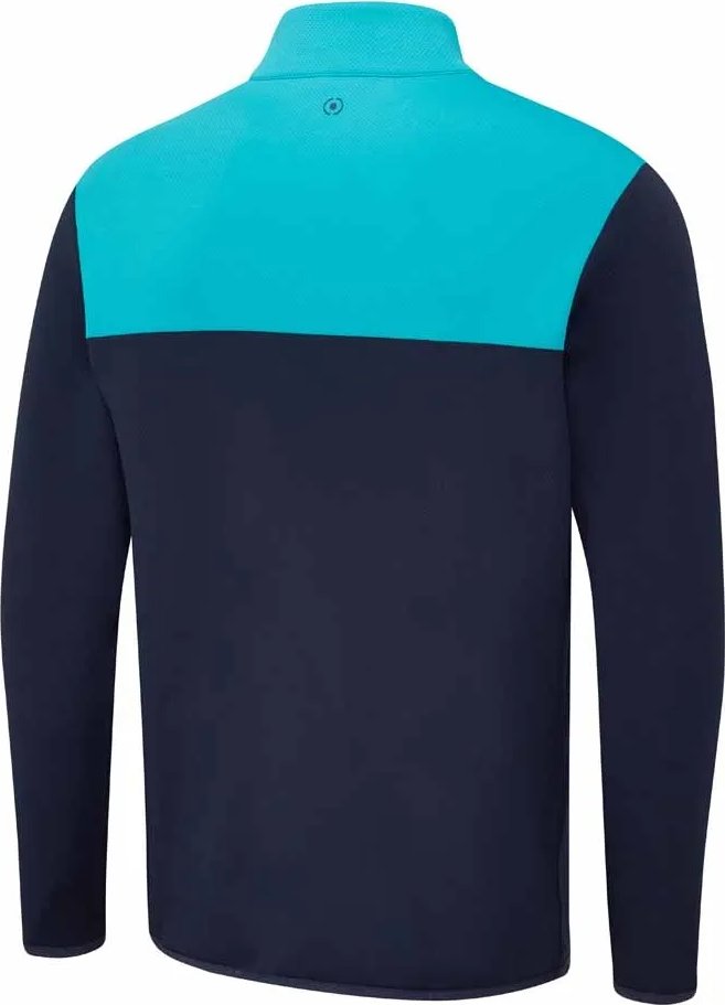 PING Kinver felpa uomo, navy/turchese
