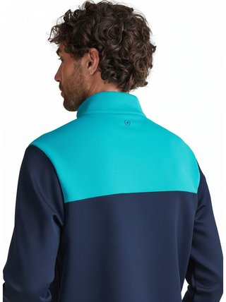 PING Kinver felpa uomo, navy/turchese