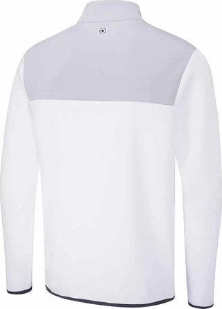PING Kinver felpa uomo, bianco/grigio perla