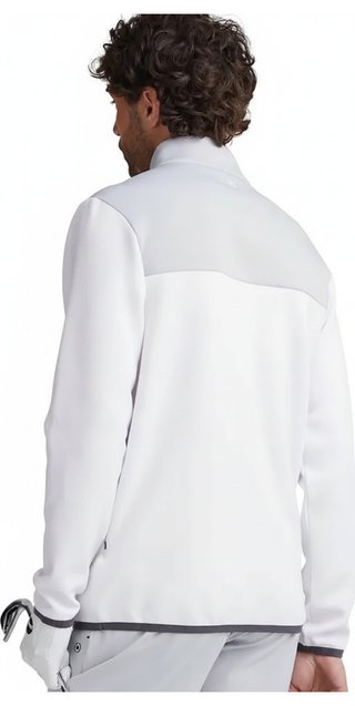 PING Kinver felpa uomo, bianco/grigio perla