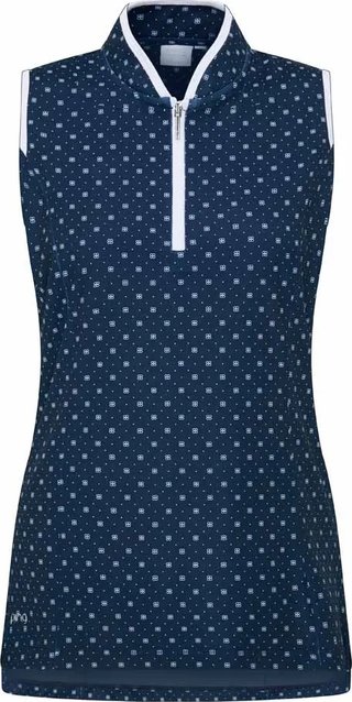 PING Penola Printed Sleeveless polo da donna, micro monogram