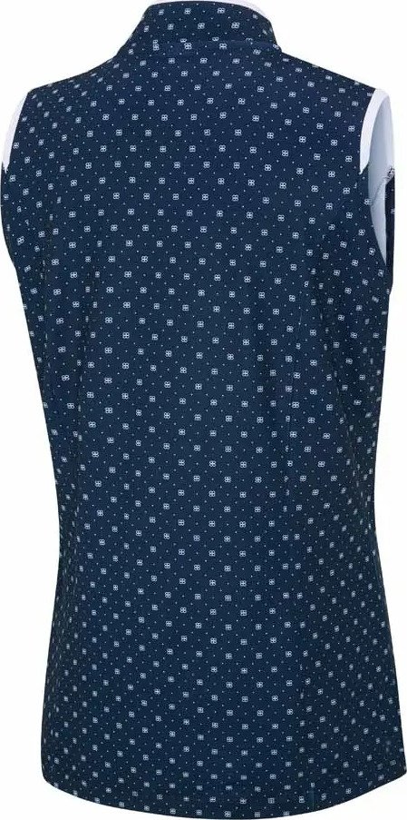 PING Penola Printed Sleeveless polo da donna, micro monogram