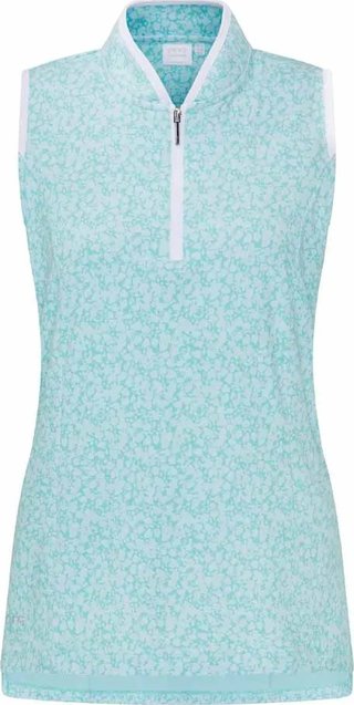 PING Penola Printed Sleeveless polo da donna, splash