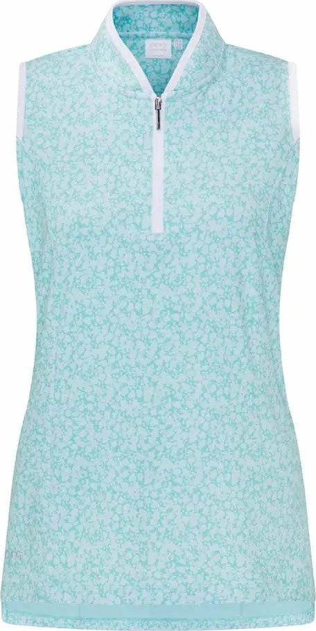 PING Penola Printed Sleeveless polo da donna, splash
