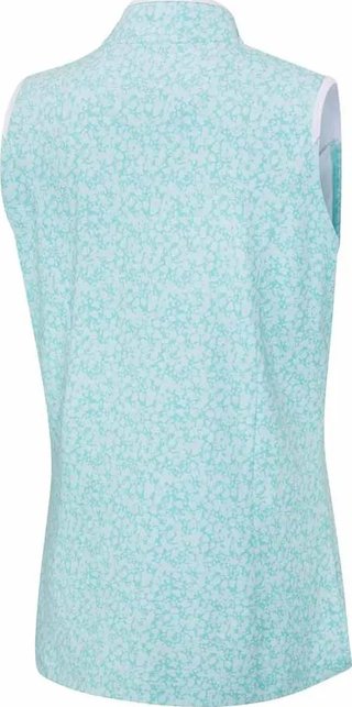 PING Penola Printed Sleeveless polo da donna, splash