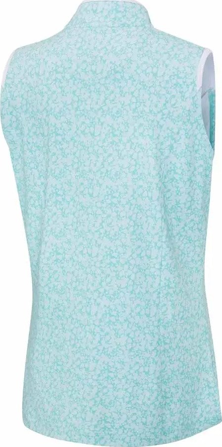 PING Penola Printed Sleeveless polo da donna, splash