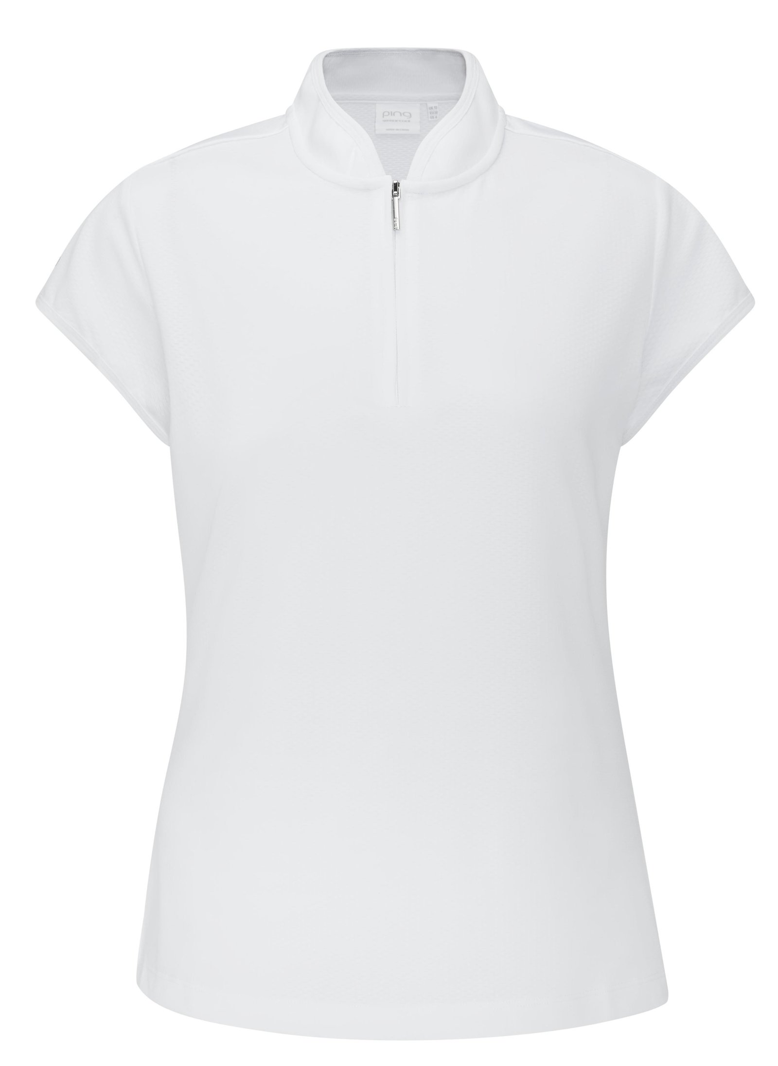 PING Evetta Jacquard polo da donna, bianco